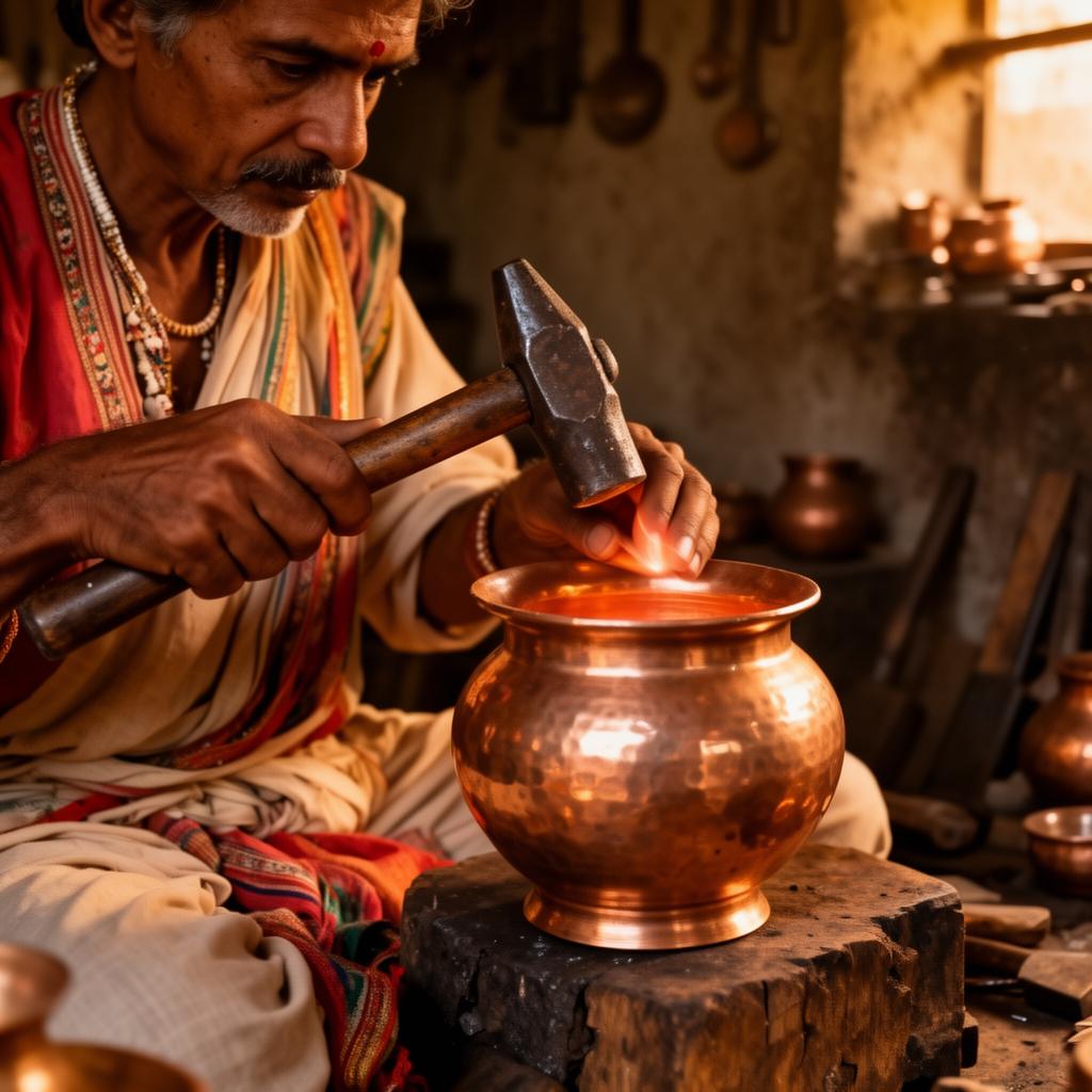 Crafting metal artisan